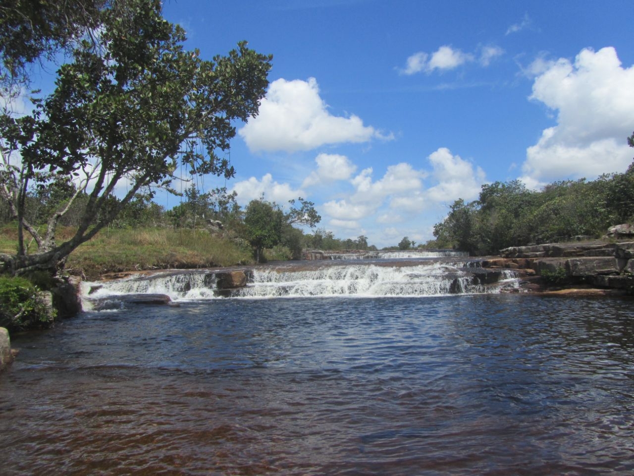 Каскадные водопады Манакачи Национальный парк Канайма, Венесуэла