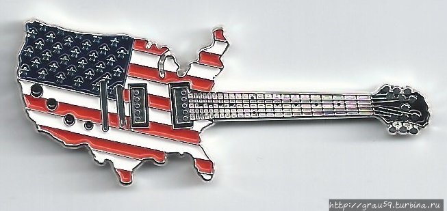 USA map guitar — Rick Nel