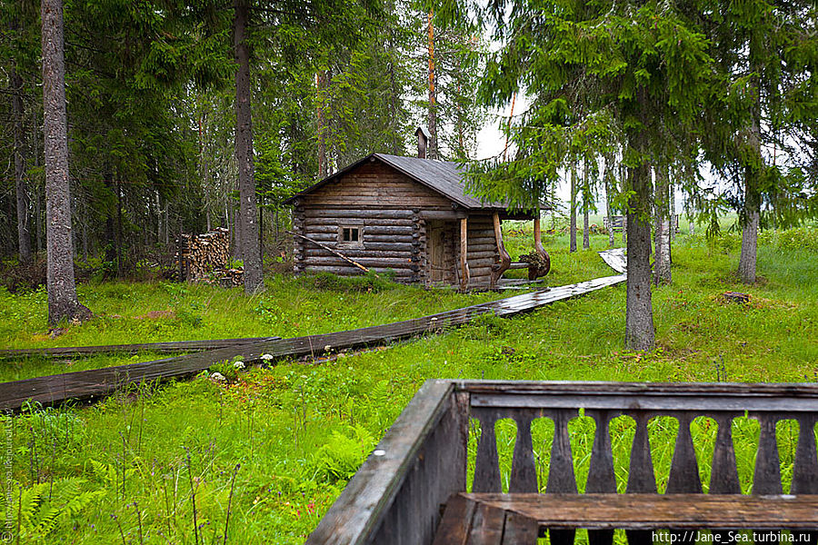 Охотничья заимка. Баня.