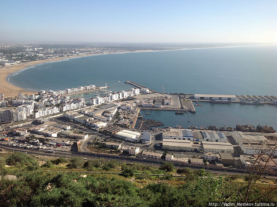 Вид на город Агадира