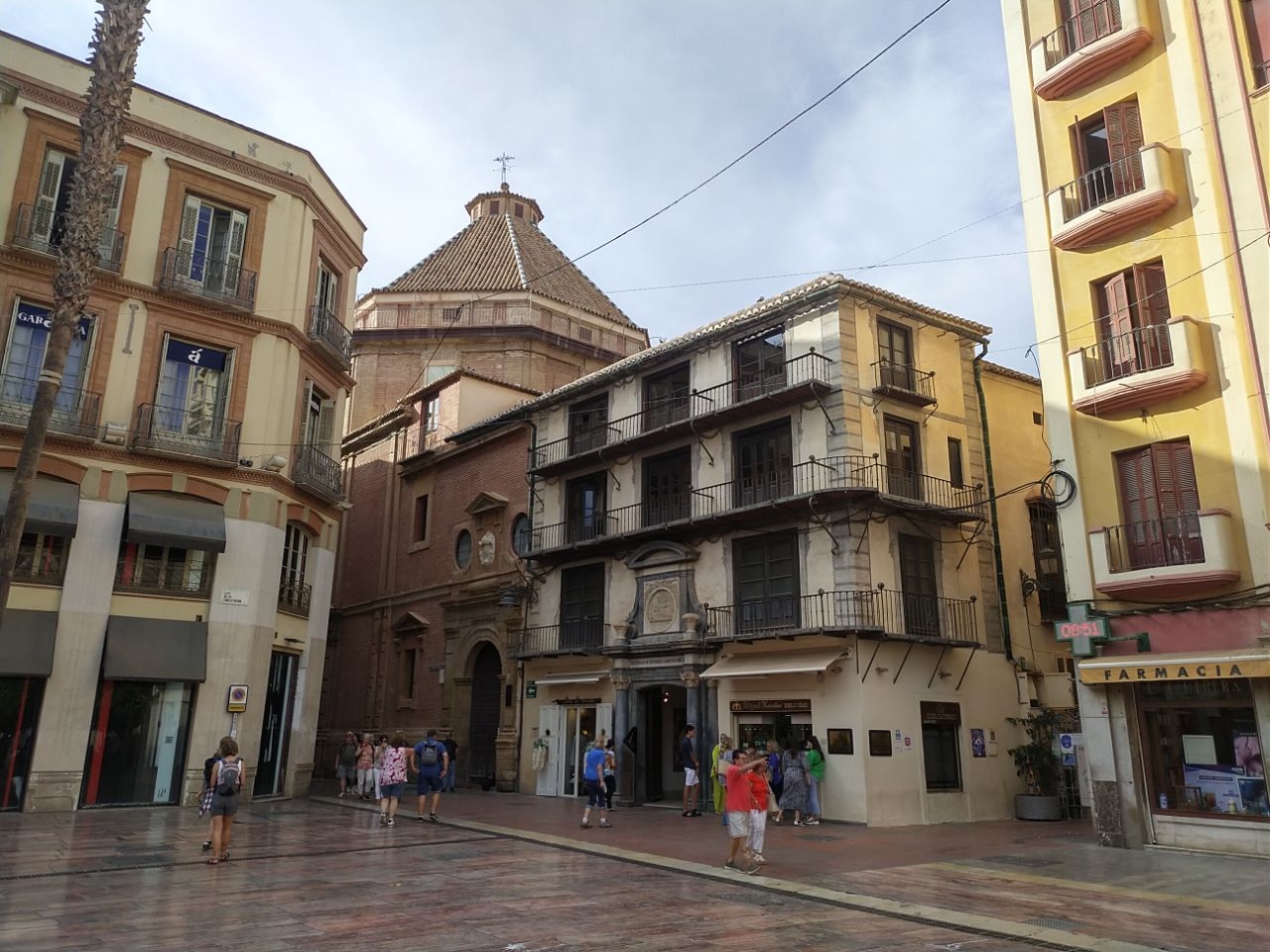 Малага исторический центр города Малага, Испания