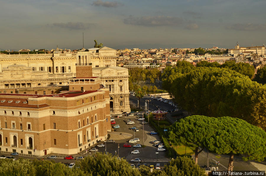 Панорама с замка Святого Ангела Рим, Италия