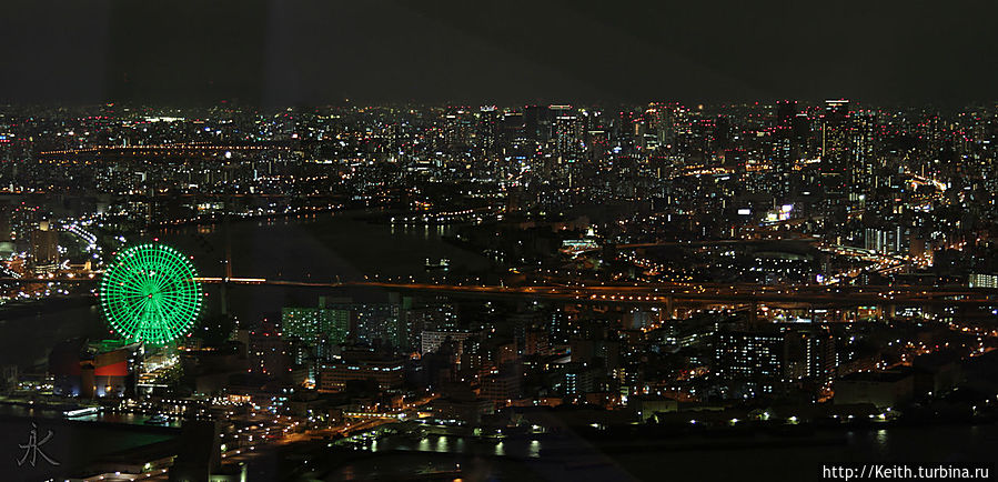 Вид с обзорной площадки (Cosmosquare) Осака, Япония