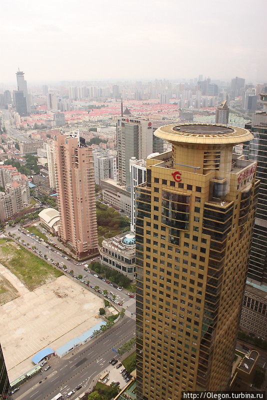 Небоскрёбы, ракурс сверху Шанхай, Китай