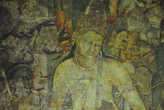 Пожалуй самое известное изображение Аджантавской росписи. Изображение Гаутамы.