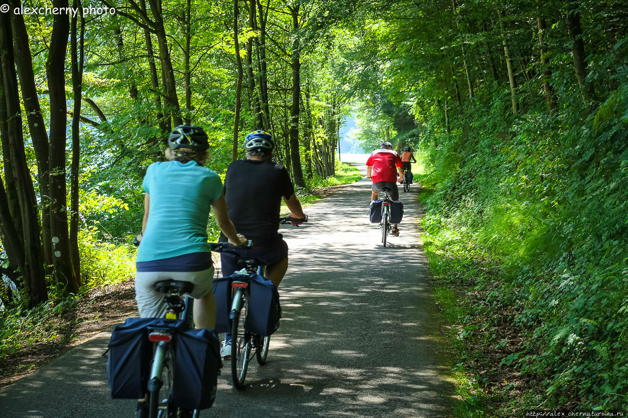 Велопробегом от Шлёгена до Линца Линц, Австрия