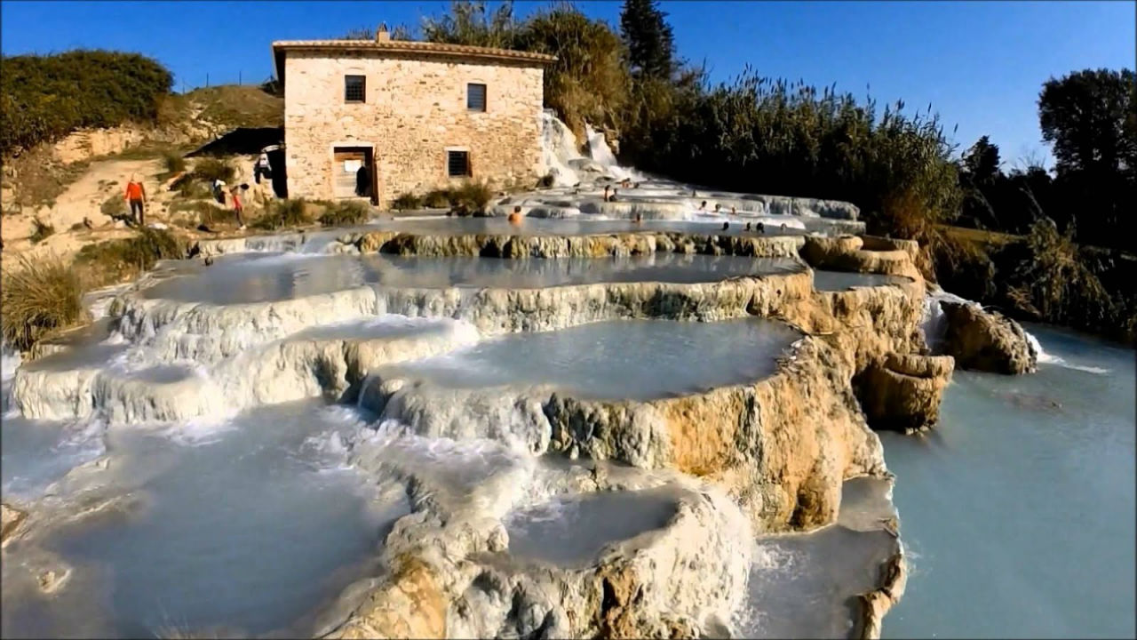 Термальные природные  бассейны Сатурниа / Terme libere di Saturnia cascate del mulino
