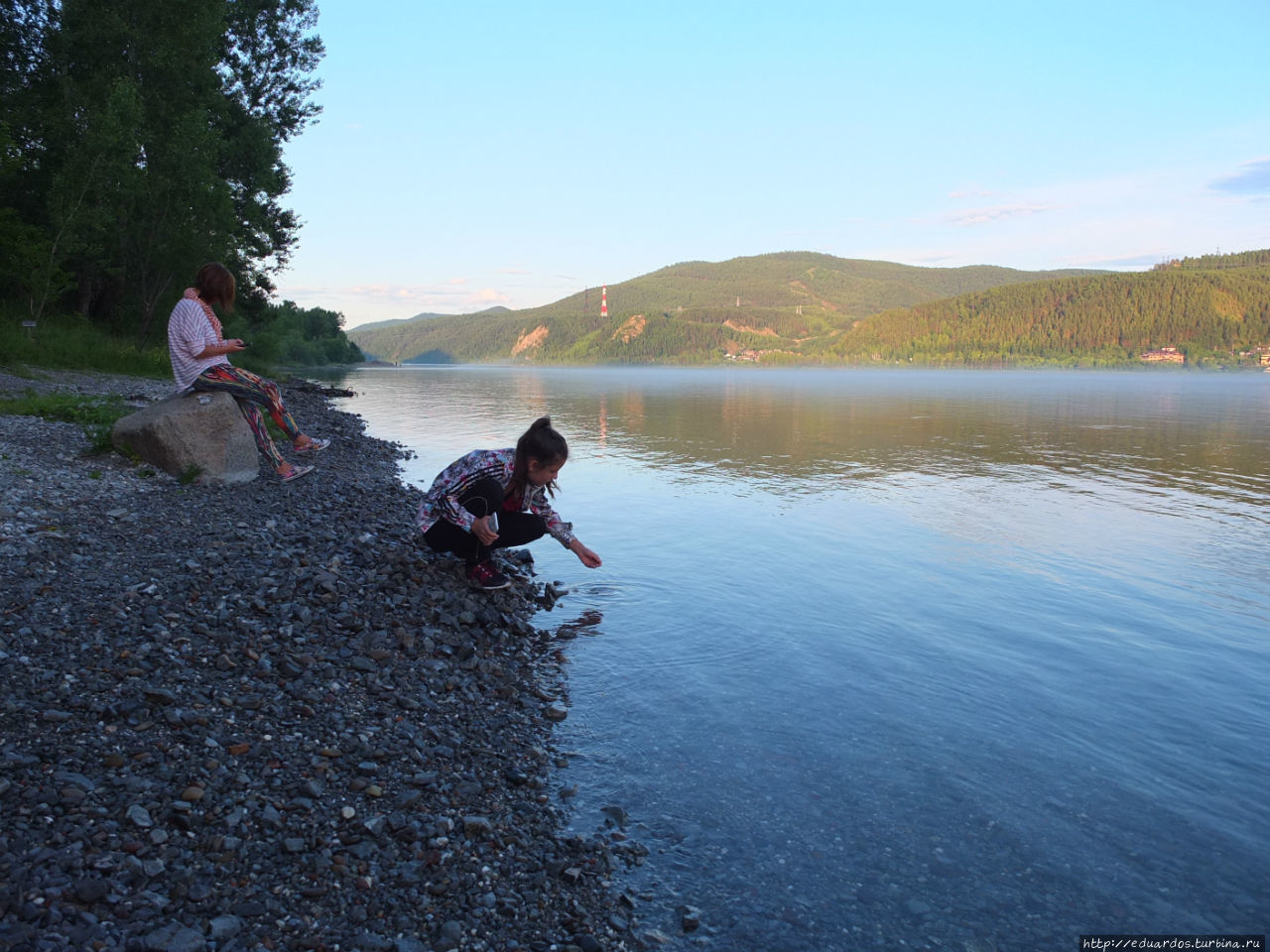 Туман над Енисеем Красноярск, Россия