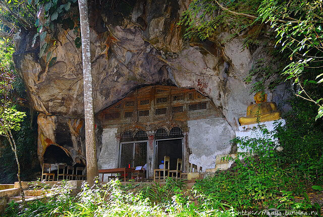 Верхняя пещера Пак-У. Фото из интернета Луанг-Прабанг, Лаос