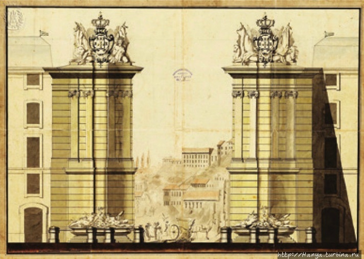 Нереализованный проект арки 1759 года. Из интернета