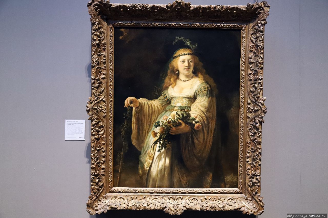 Рембрандт. Сеския ван Эйленбурх в образе Флоры Лондон, Великобритания