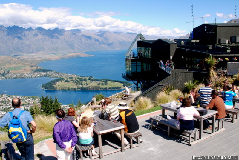 Здесь любимое место отдыха туристов Квинстаун, Новая Зеландия