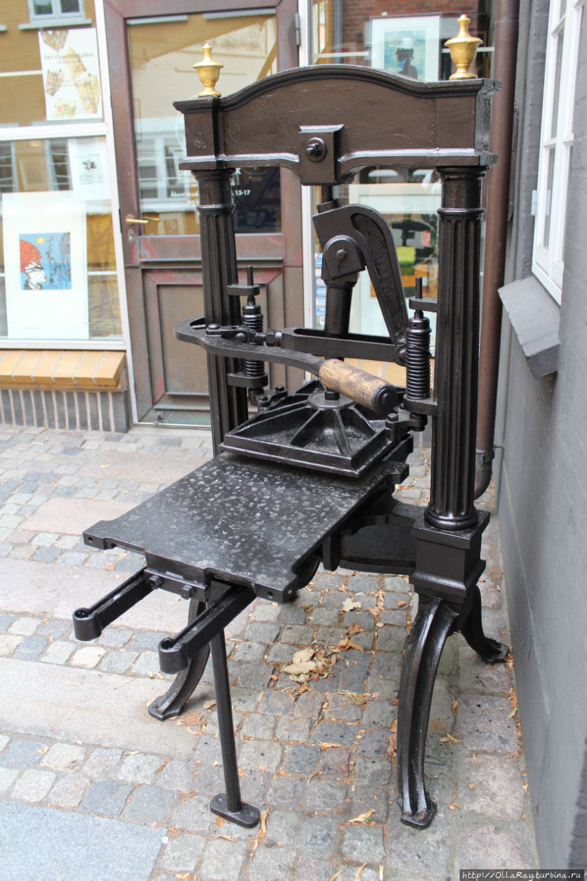 Печатный станок. Старый город. Оденсе, Дания