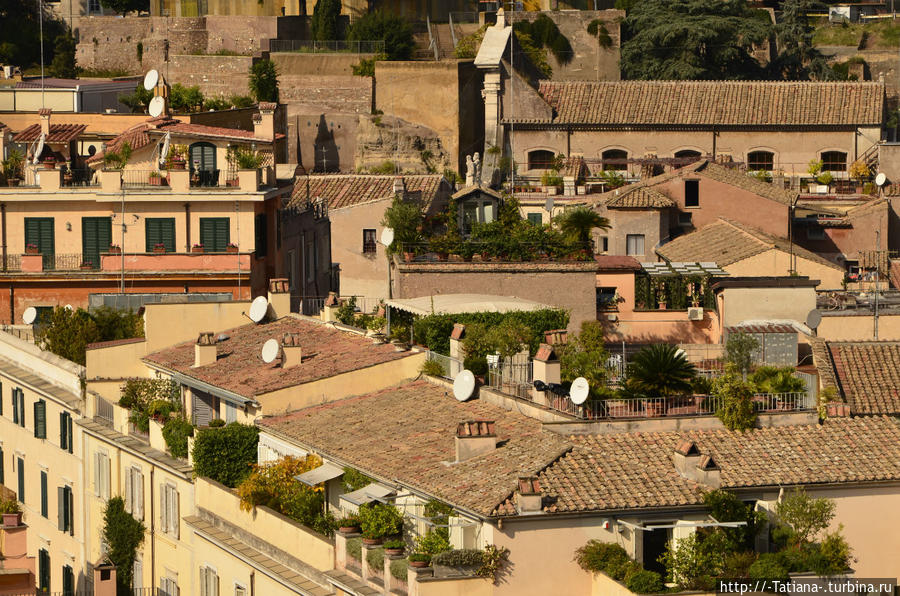 Панорама с холма Палатин Рим, Италия