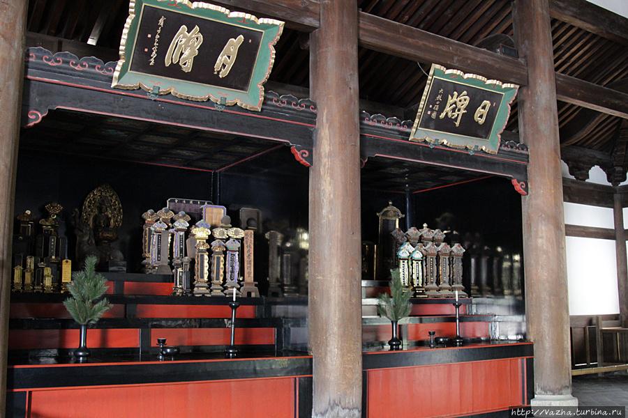 Внутри Храма Киото, Япония