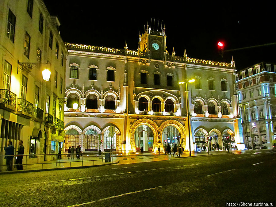 ж.д.вокзал Россио Лиссабон, Португалия