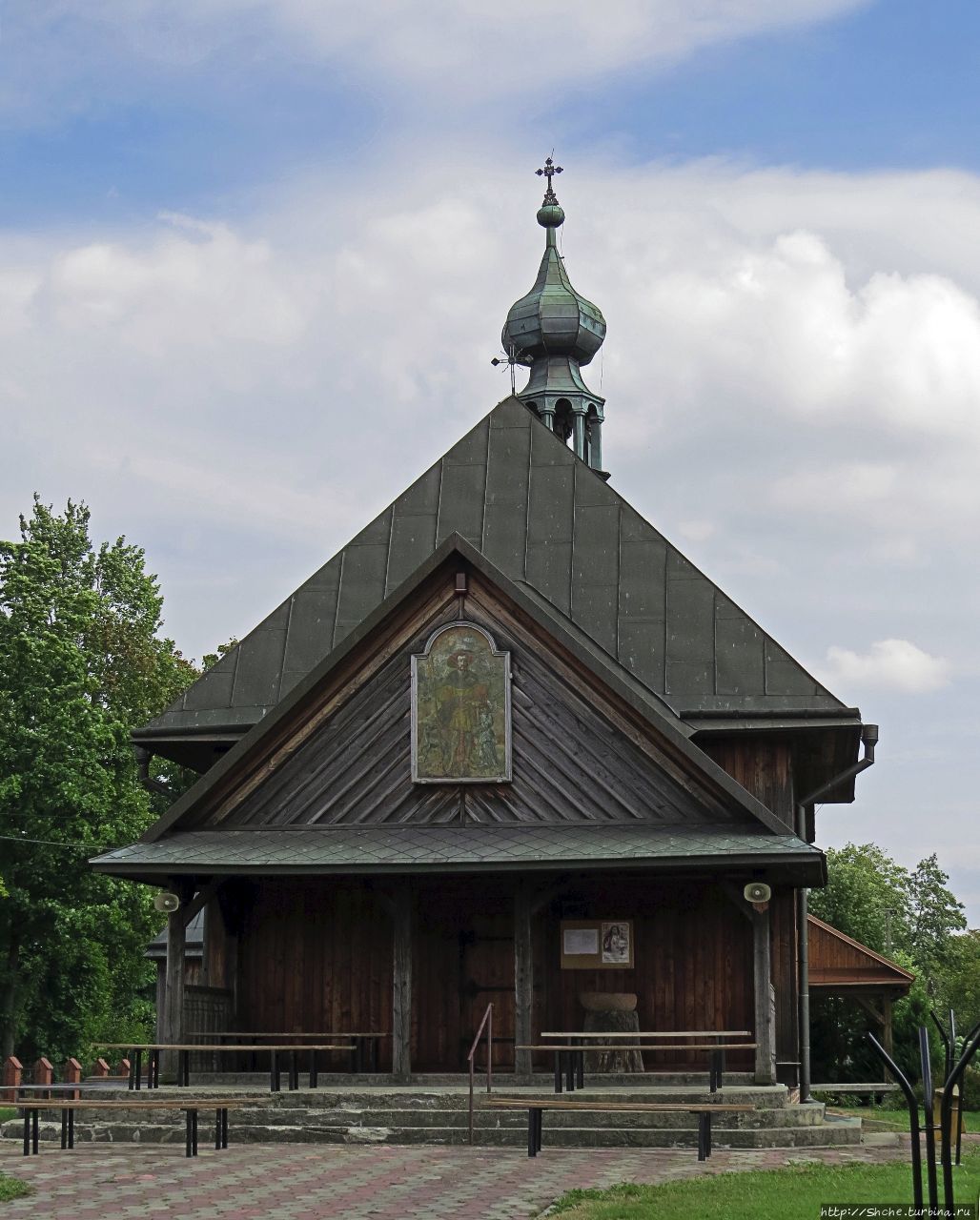 Деревянные церкви Карпат. Kościółek św.Rocha в Тарногруде