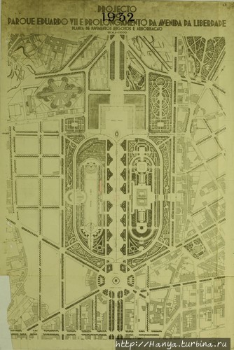 План парка 1932 года. Из 