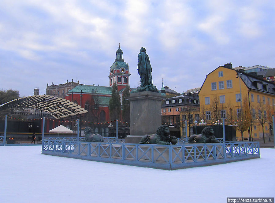 Каток в парке Кунгстрэдгорден / Kungsträdgårdens Skridskobana