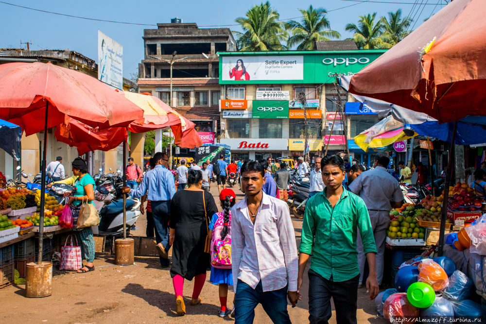 Центральный рынок Мапусы Мапуса, Индия