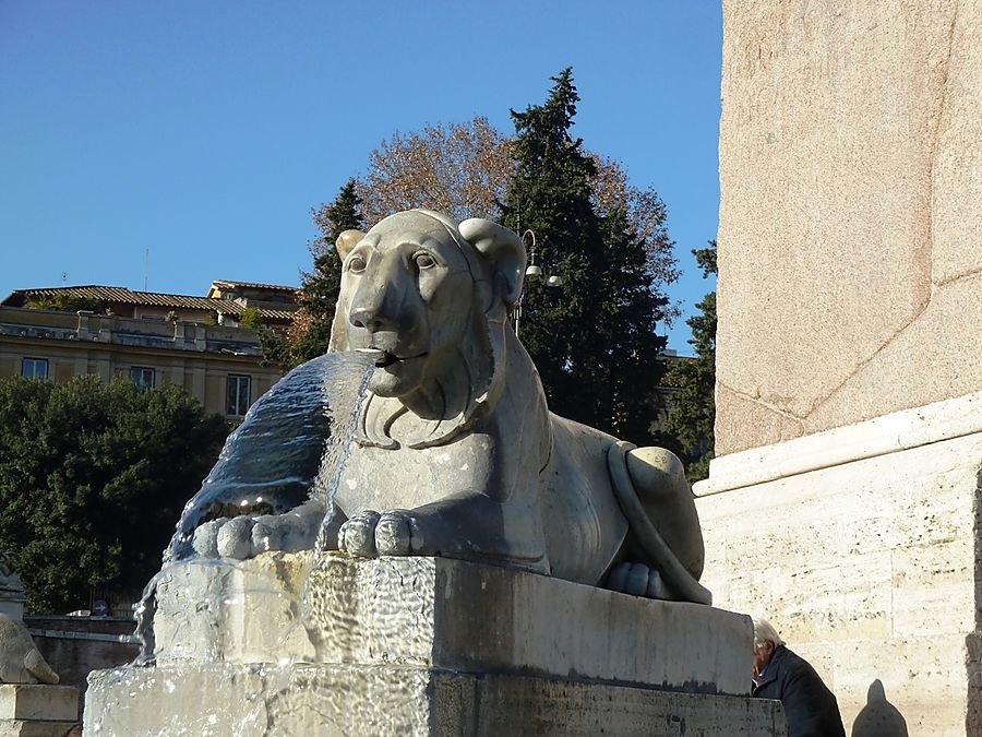 Посидеть на львах-2 Рим, Италия