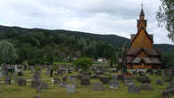 Древняя церковь и кладбище в Нотоддене