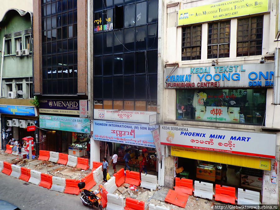 Мьянманская улица в Куале-Лумпур Куала-Лумпур, Малайзия