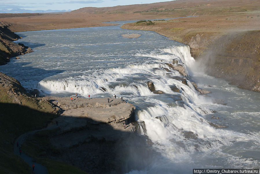 Плохая фотография Gullfoss («золотой водопад») Исландия