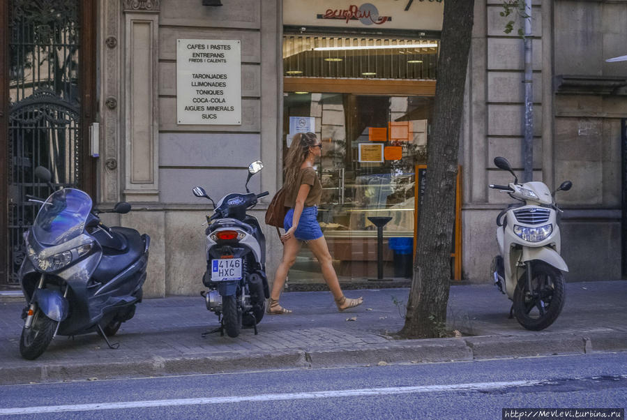 Стрит из кафе Барселона, Испания