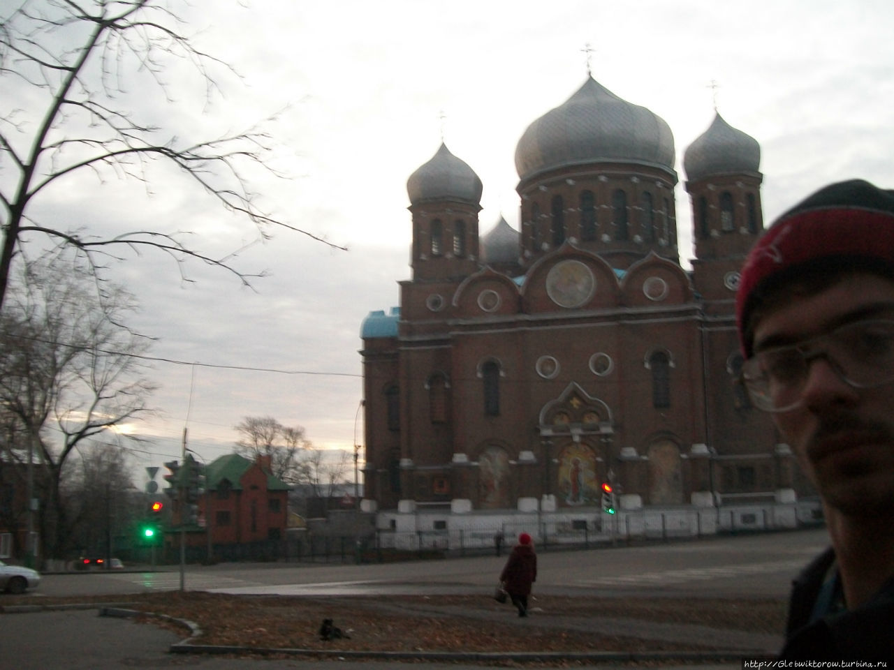 Кафедральный собор вечером Мичуринск, Россия