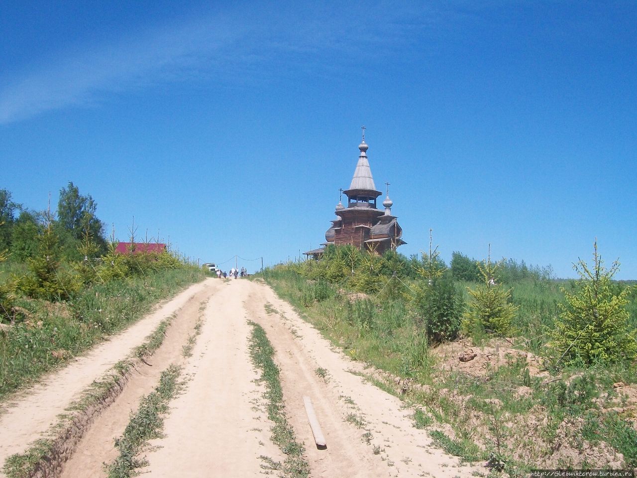 Посещение родника в начале лета Сергиев Посад, Россия