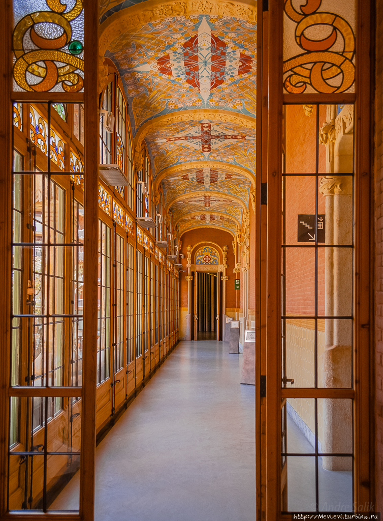 Внутри Hospital de Sant Pau Барселона, Испания