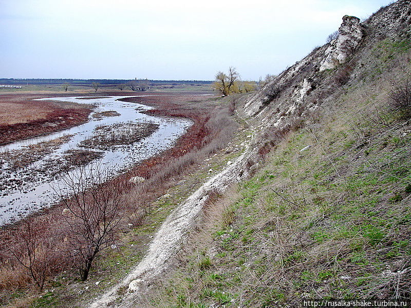 Меловые горы в донских степях Лысогорка, Россия