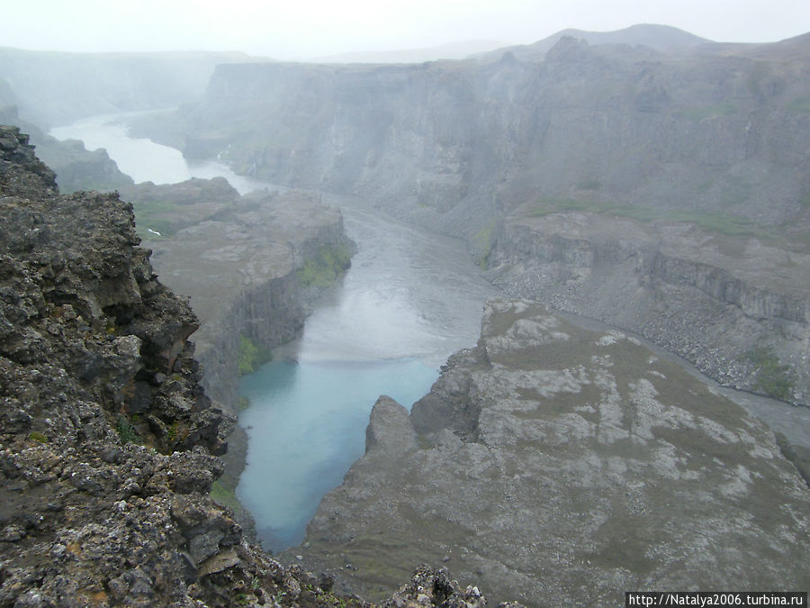 Каньон реки Jökulsá á Fjöllum (вторая по длине река в Исландии) Исландия