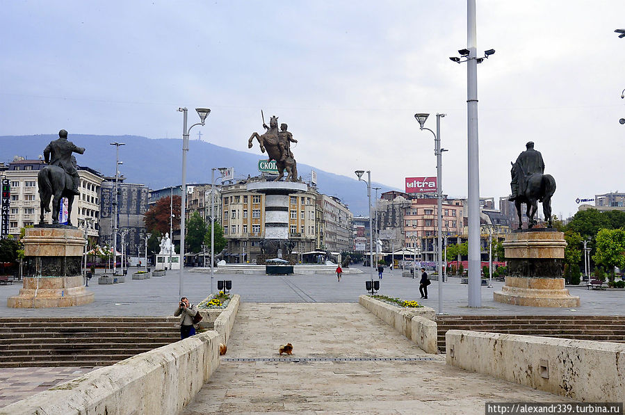 Современный Скопье Скопье, Северная Македония.
