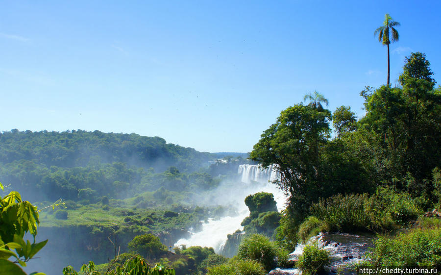 Место где Верхняя Игуасу превращается в Нижнюю Игуасу Игуасу национальный парк (Бразилия), Бразилия