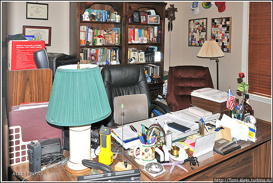 Рабочий кабинет хозяина дома...