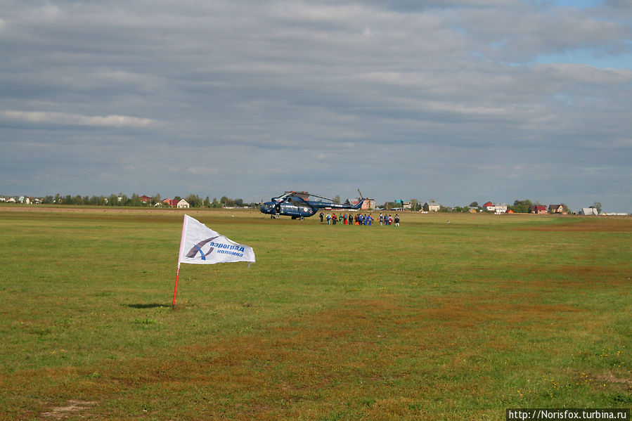 Идет посадка в вертолет Коломна, Россия