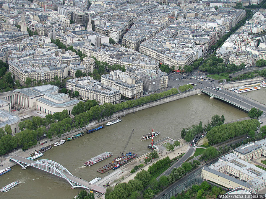 Виды на Париж с Эйфелевой башни