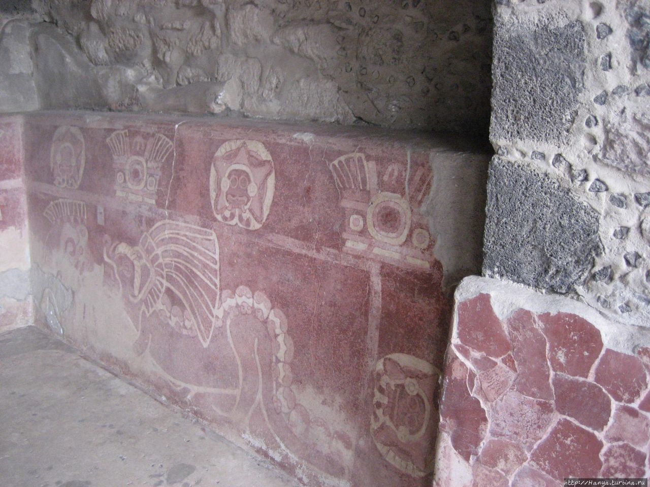 Дворец Ягуаров в Теотиуакане Теотиуакан пре-испанский город тольтеков, Мексика