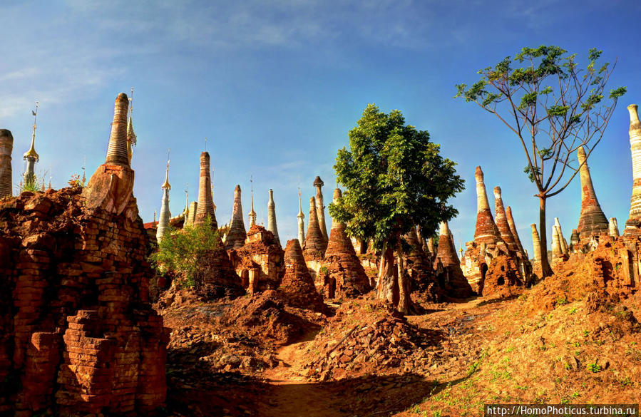 Лес ступ Озеро Инле, Мьянма