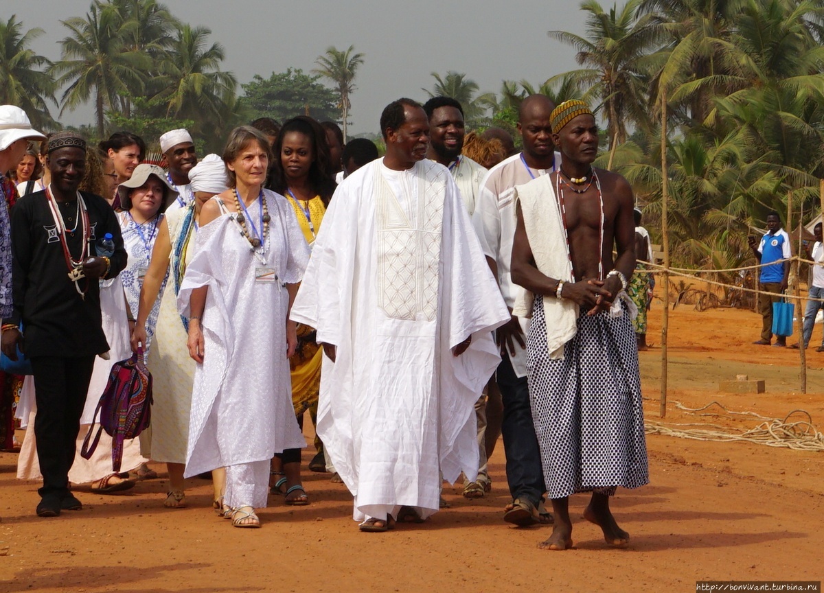 Прибытие официальных гостей Гранд-Попо, Бенин