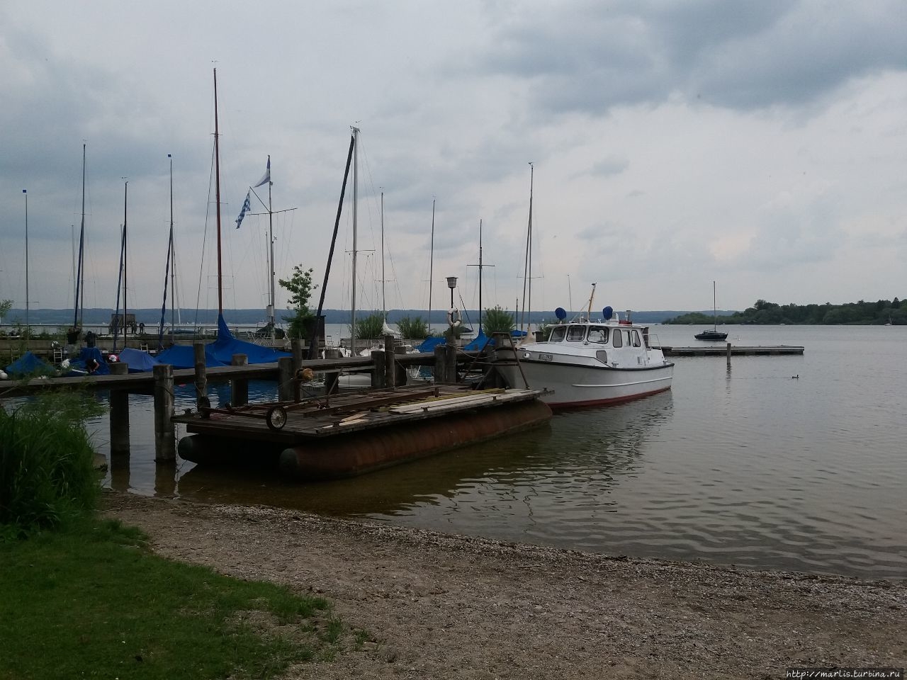 Самый длинный озерный променад Германии Хершинг-ам-Аммерзее, Германия