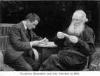 Валентин Булгаков и Лев Толстой в 1910 году(Из Интернета)
