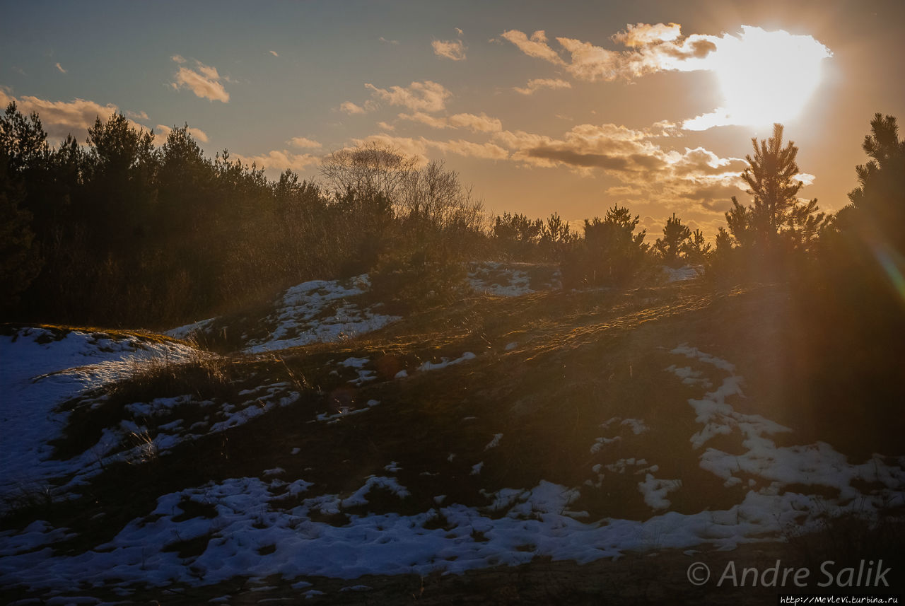 Волшебство на закате в дюнах Рига, Латвия