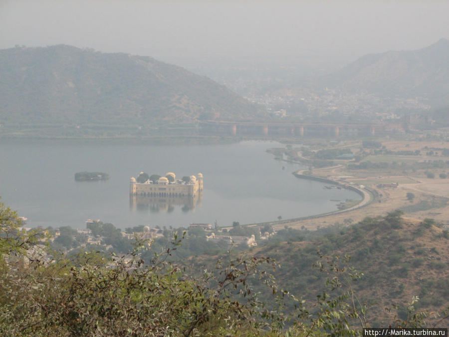 Вид на Джайпур с Форта Нахаргар, Раджастан, Индия Джайпур, Индия