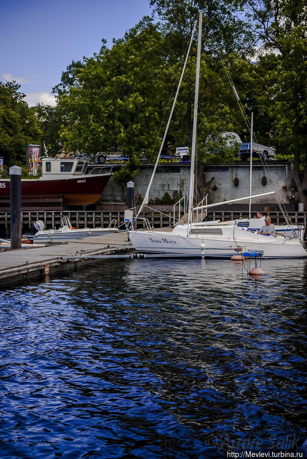 Яхтклуб с воды Рига, Латвия