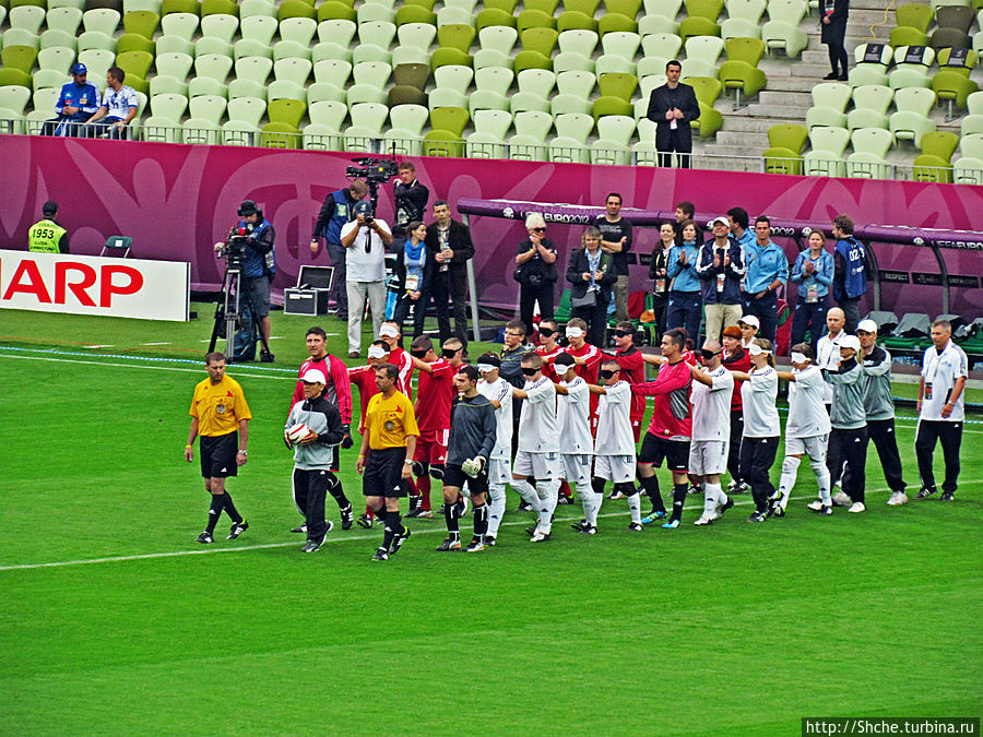 История ЕВРО-2012. В футбол играют настоящие... слепые Гданьск, Польша