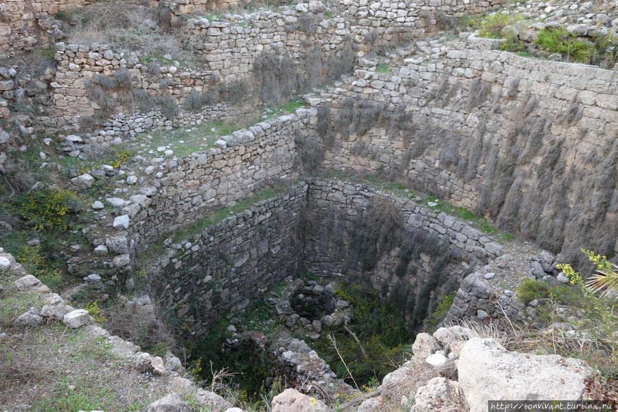 Царский колодец в Библосе — за водой спускались по спиральному пандусу Ливан