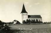 Такой была Пёйдеская церковь до пожара 1940-го года. Эстонская Википедия